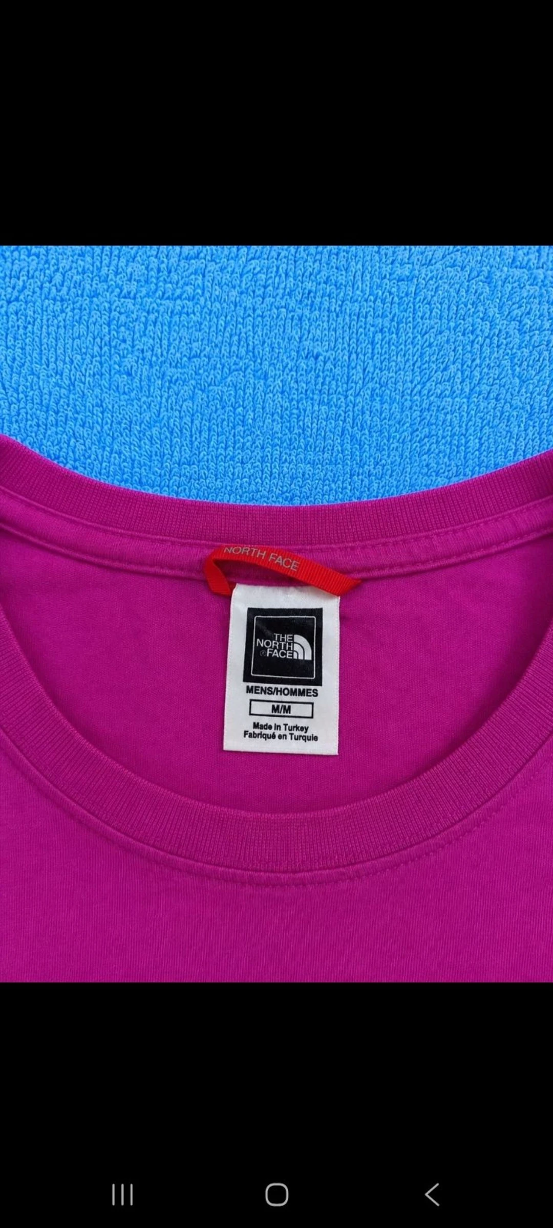 Camiseta The North Face Hombre Talla M Fucsia Logo Grande Original – photo 5